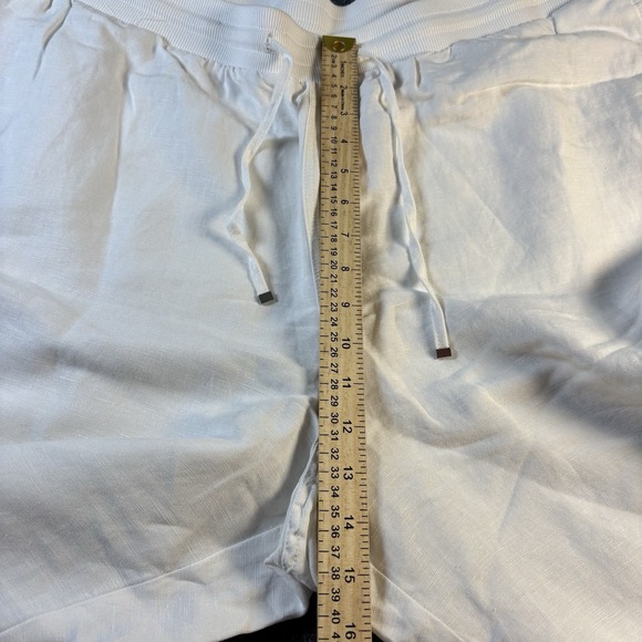 Lane Bryant Pants Women's 22/24 Plus Size White Wide Leg Linen Blend High Rise - Picture 6 of 7